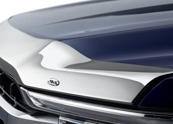 Bug deflector installed on a vehicle's hood